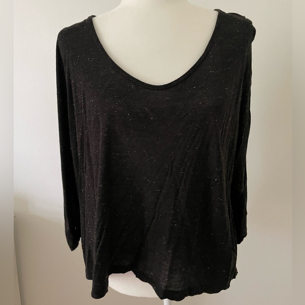 Splendid Black/Gold Top - M